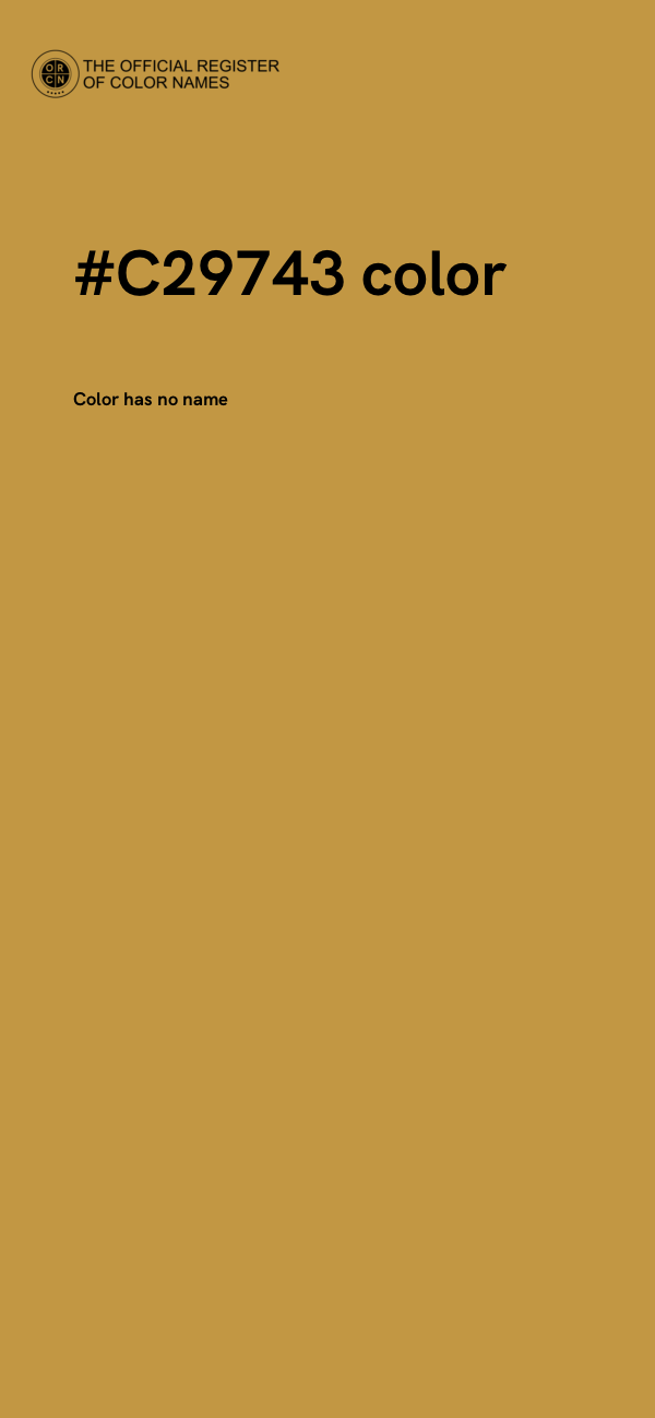 #C29743 color image