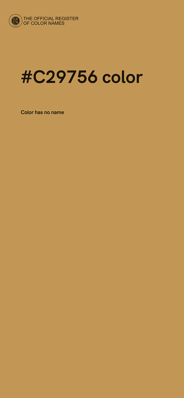#C29756 color image