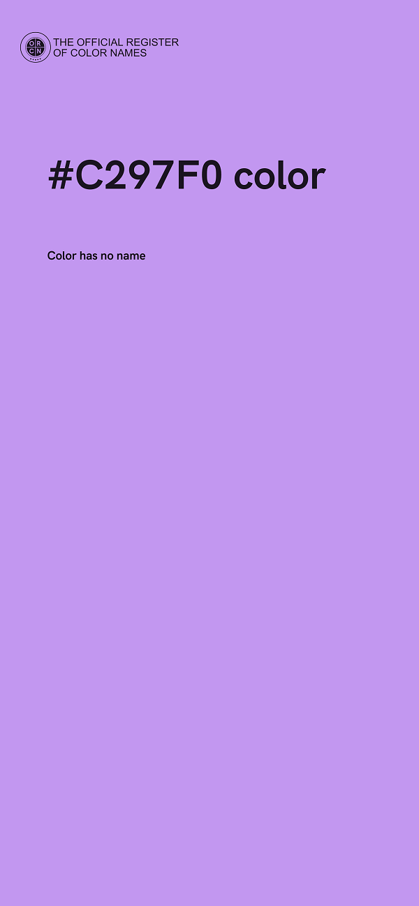 #C297F0 color image