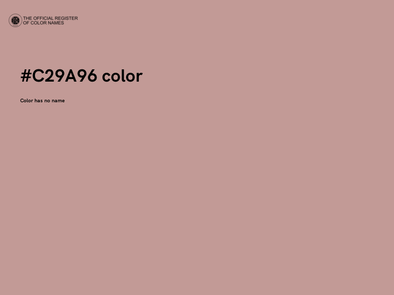 #C29A96 color image