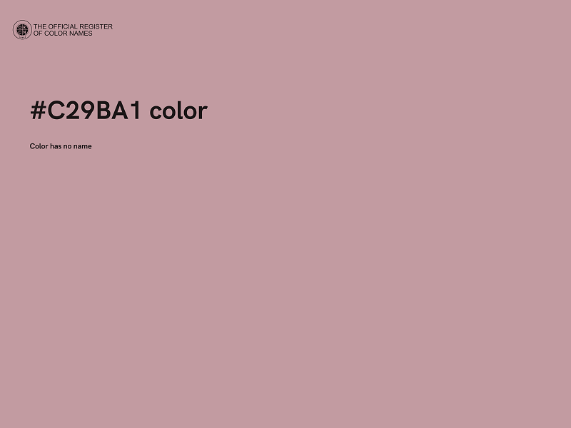 #C29BA1 color image