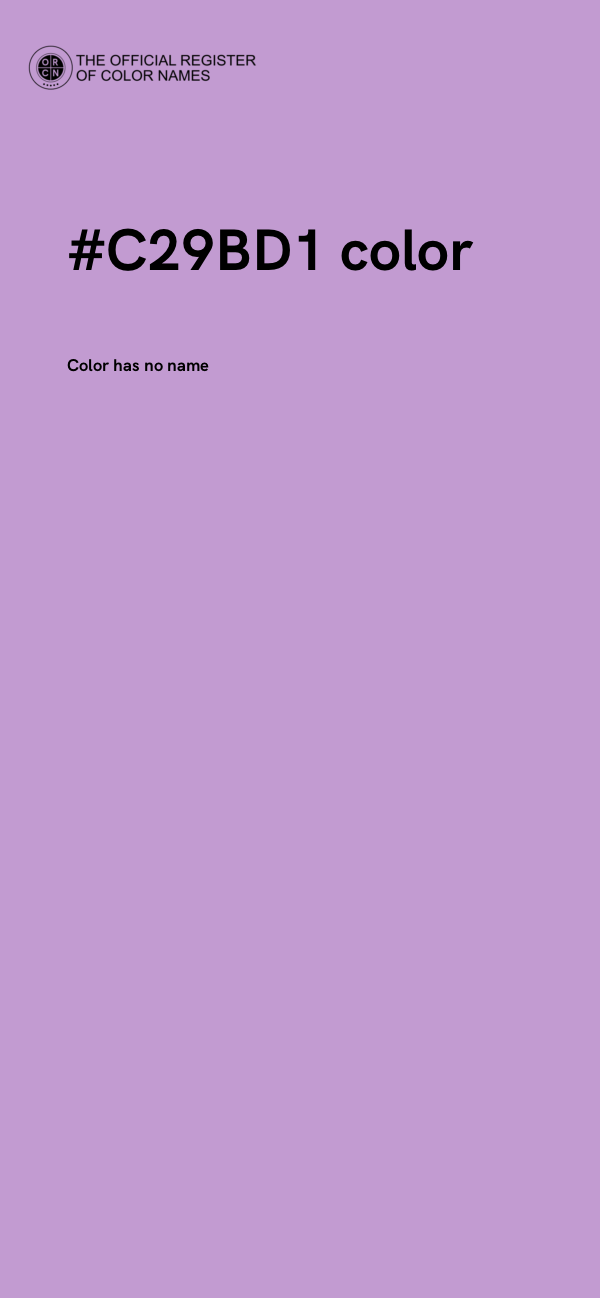 #C29BD1 color image