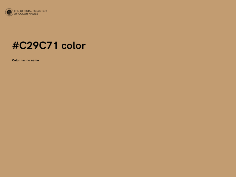 #C29C71 color image