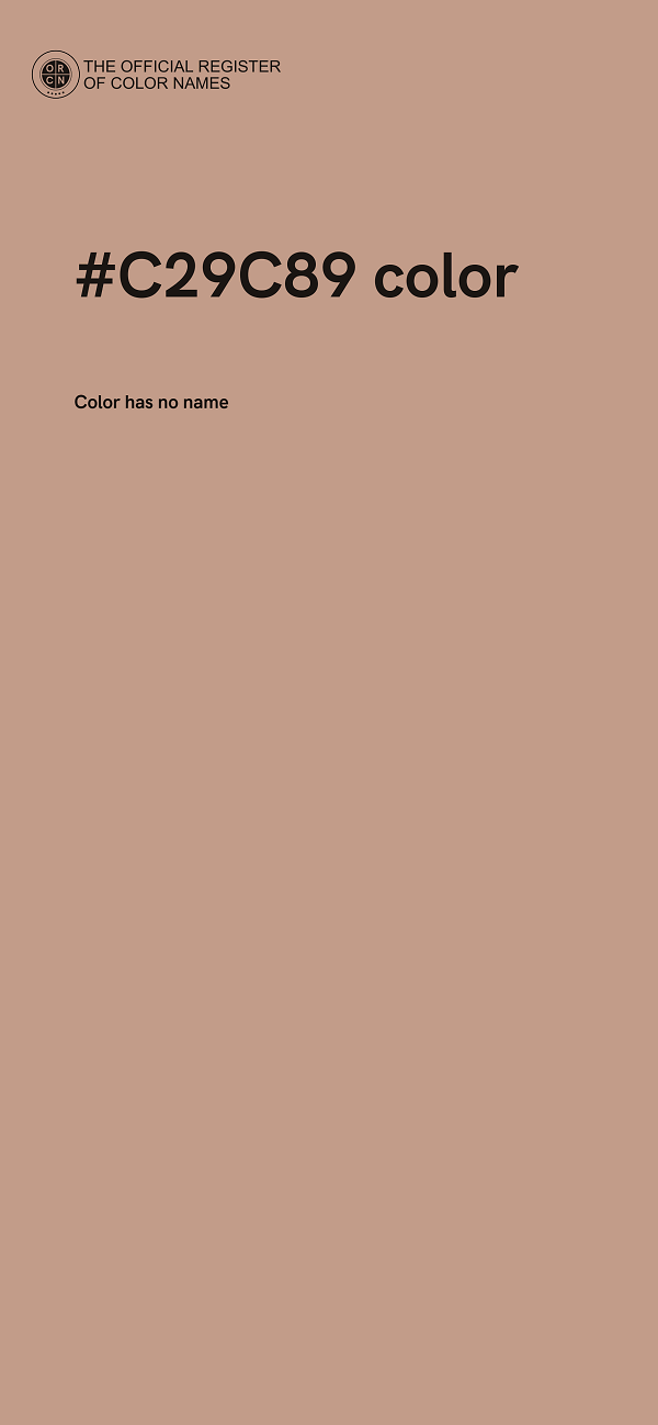 #C29C89 color image