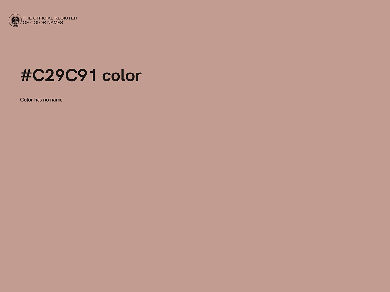 #C29C91 color image