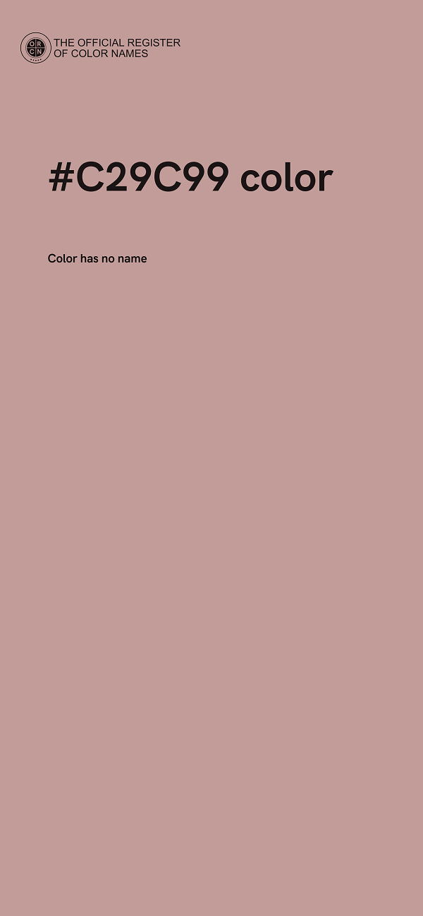 #C29C99 color image
