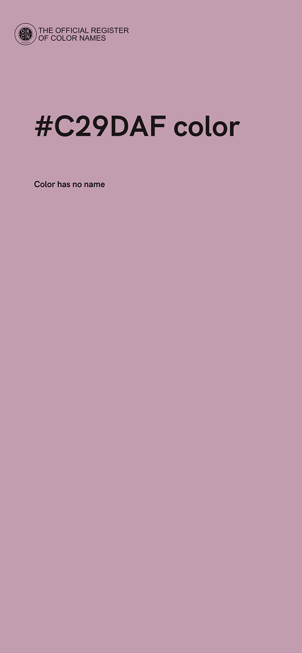 #C29DAF color image