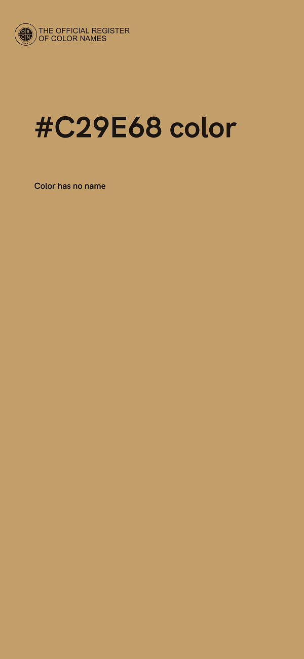#C29E68 color image