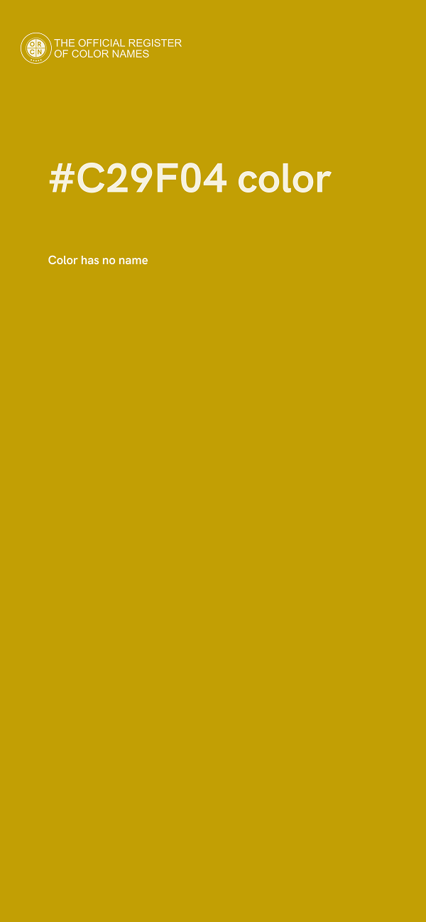 #C29F04 color image