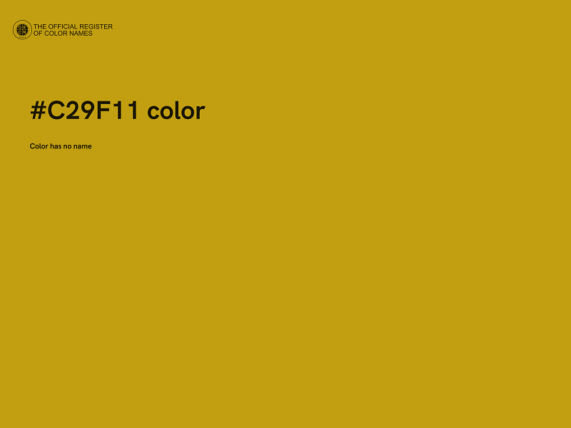 #C29F11 color image
