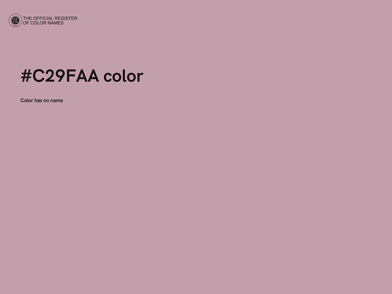 #C29FAA color image