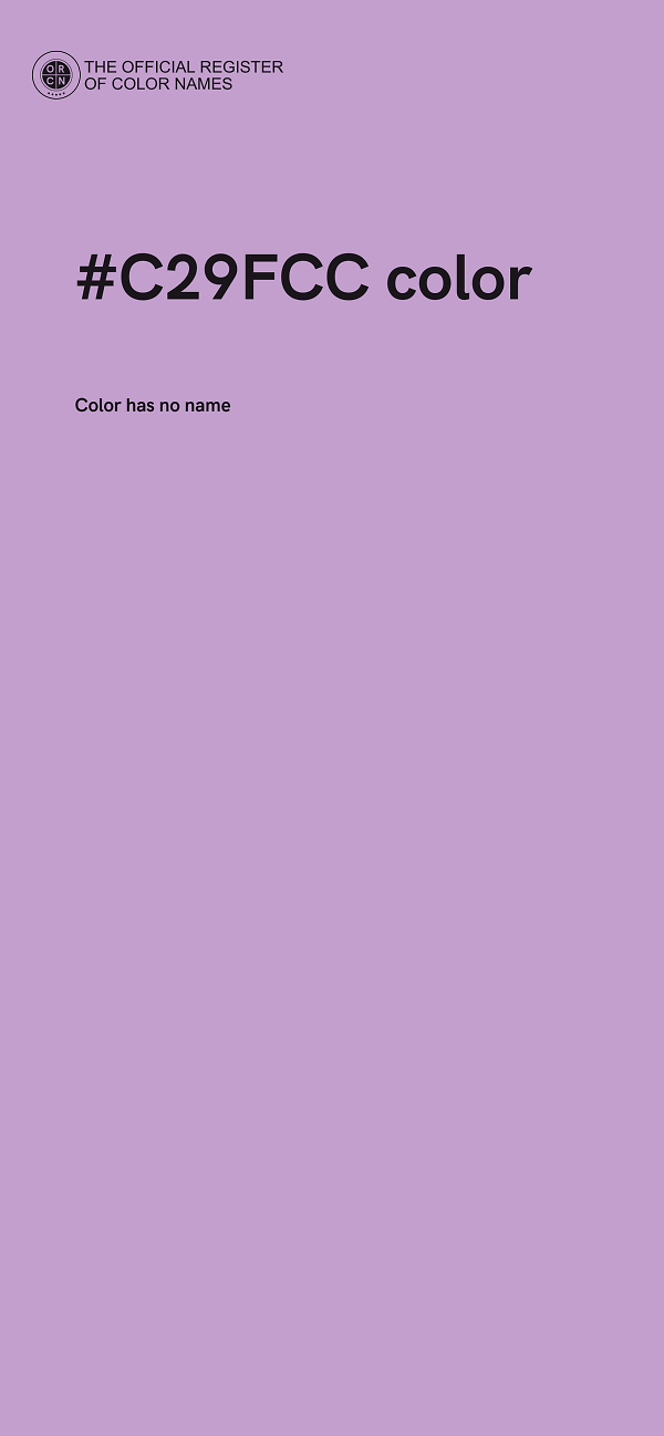 #C29FCC color image