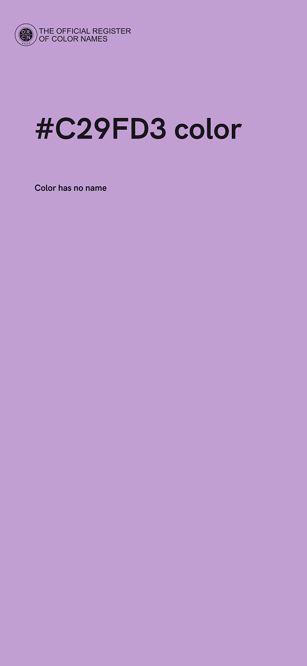 #C29FD3 color image