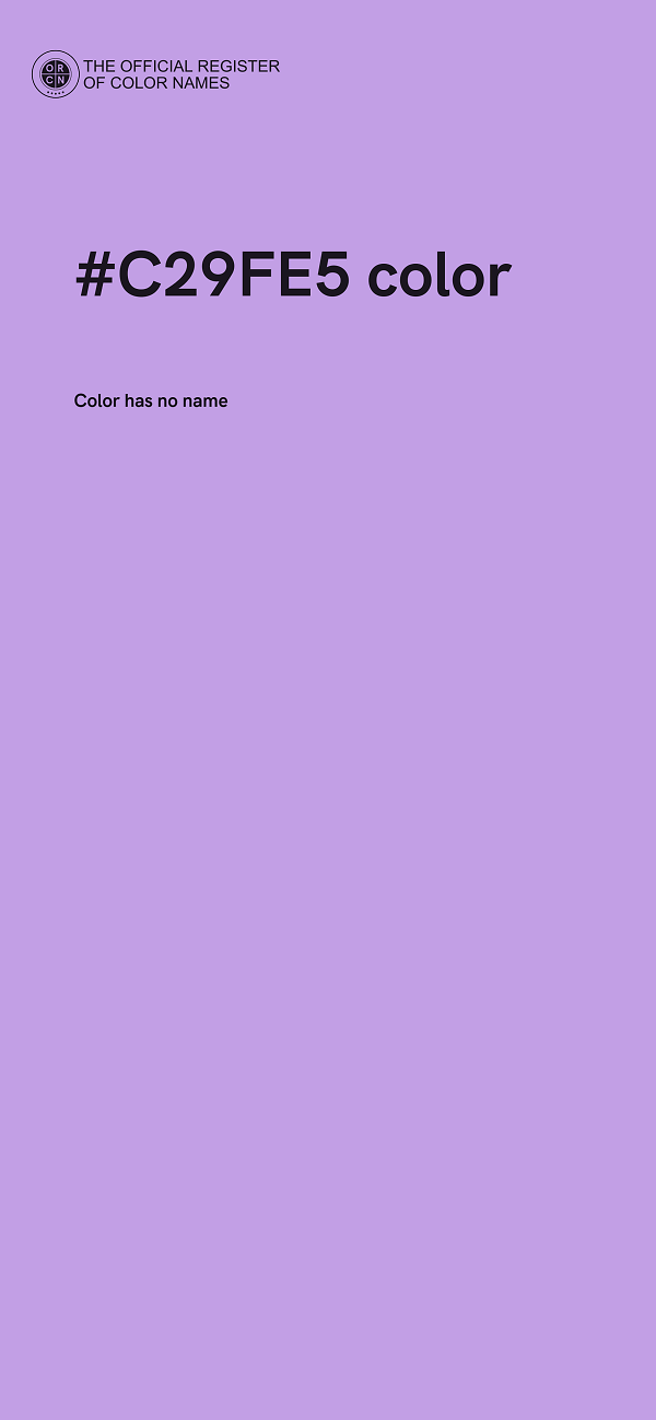 #C29FE5 color image