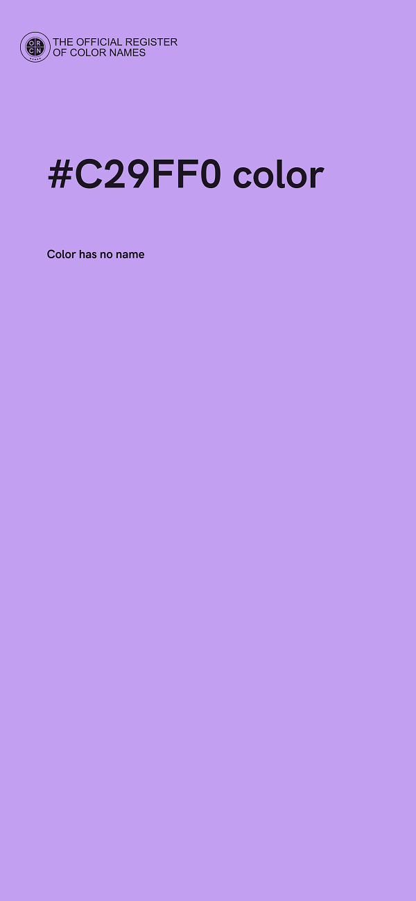 #C29FF0 color image