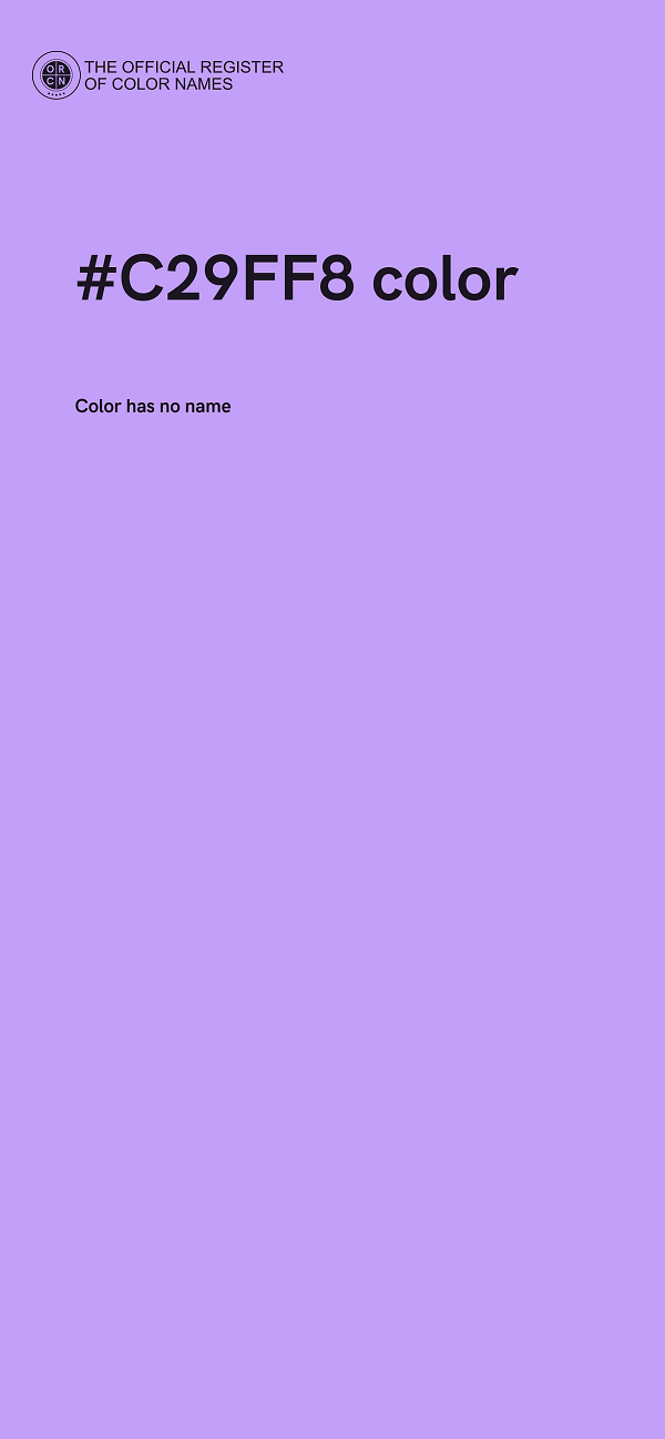 #C29FF8 color image