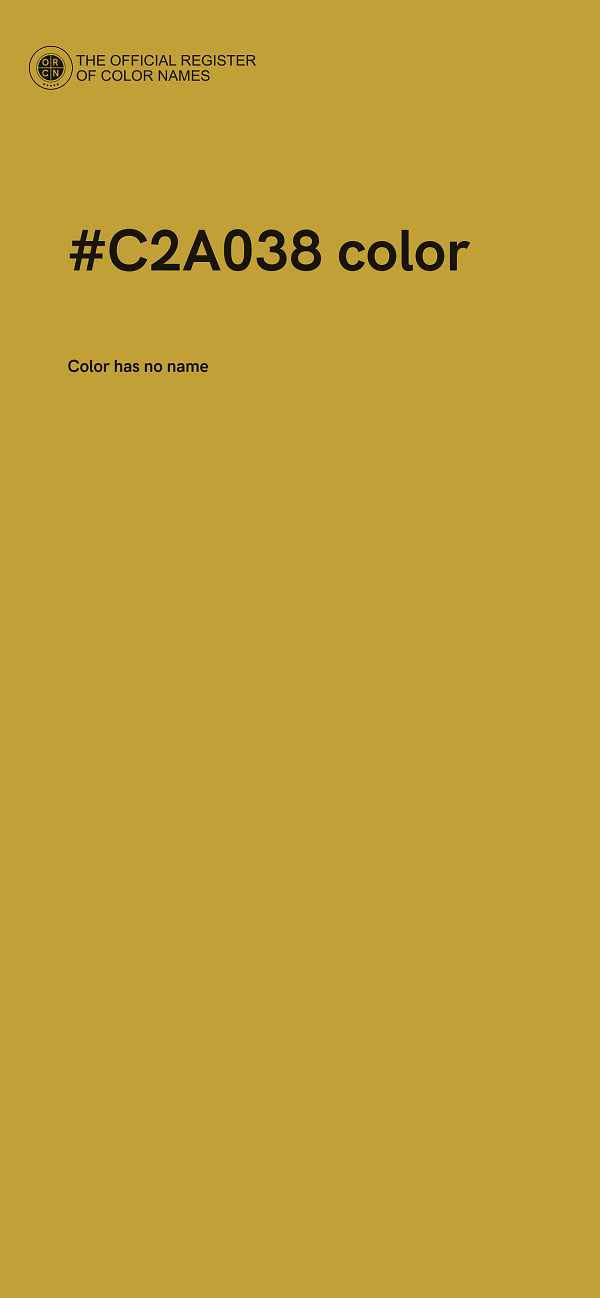 #C2A038 color image