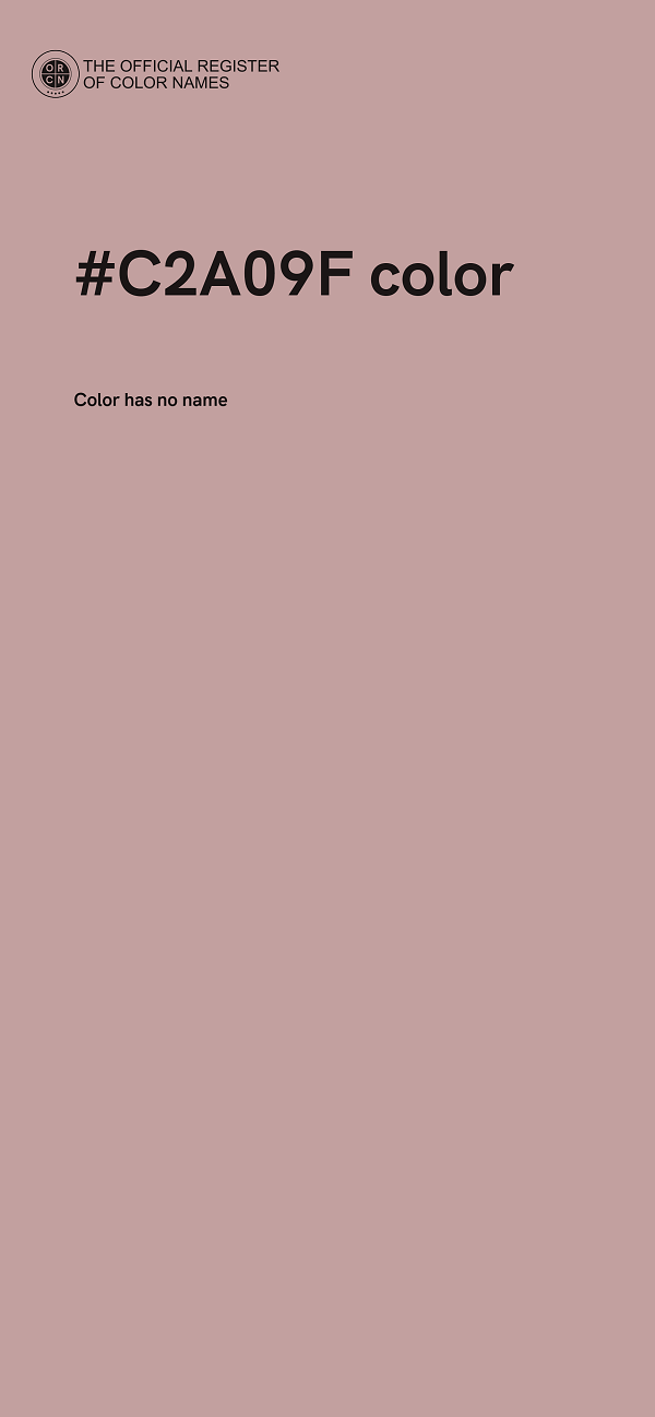 #C2A09F color image