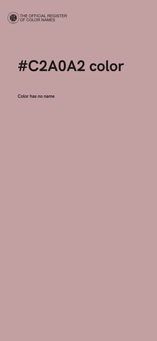 #C2A0A2 color image