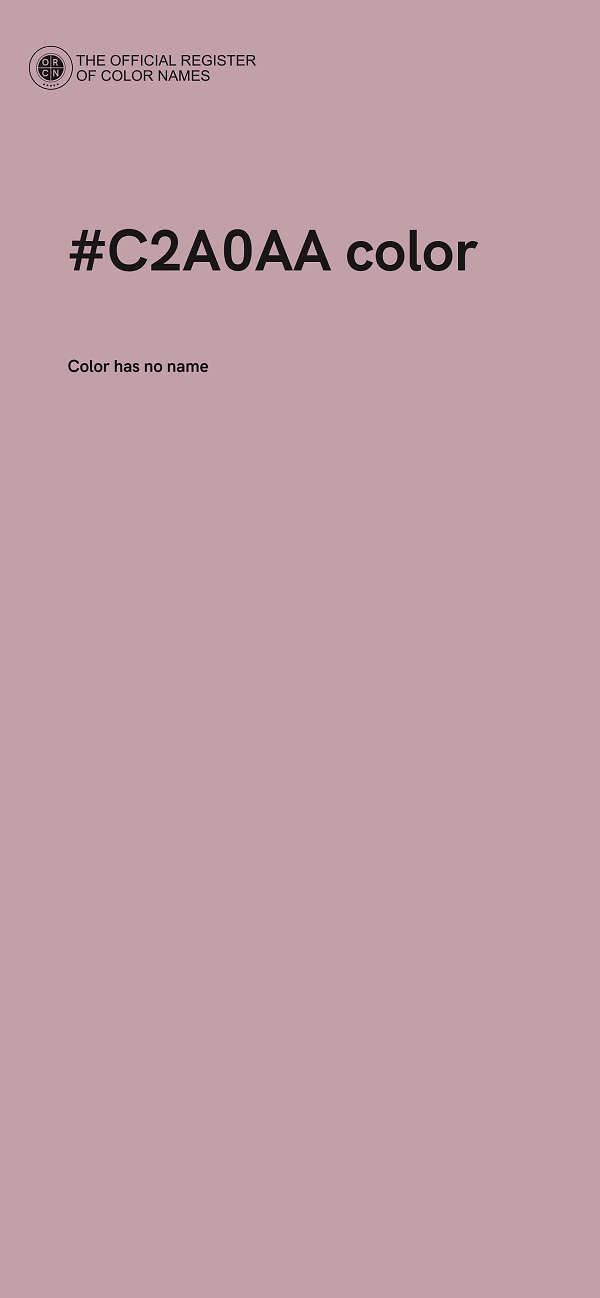#C2A0AA color image