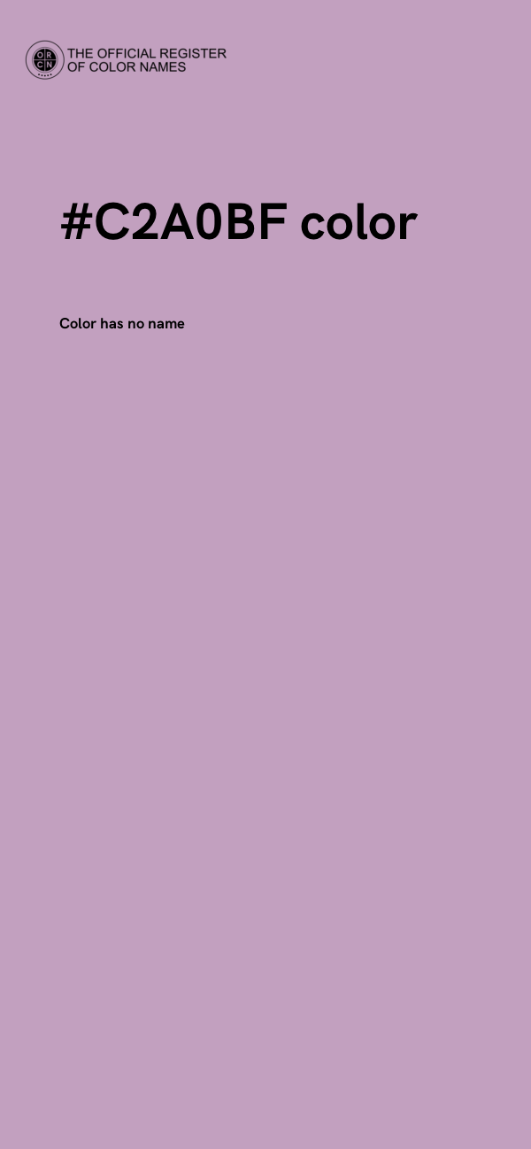 #C2A0BF color image
