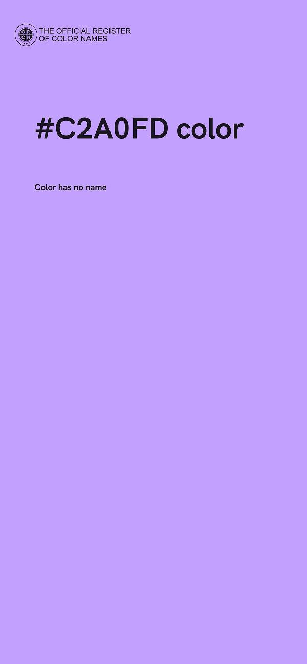 #C2A0FD color image