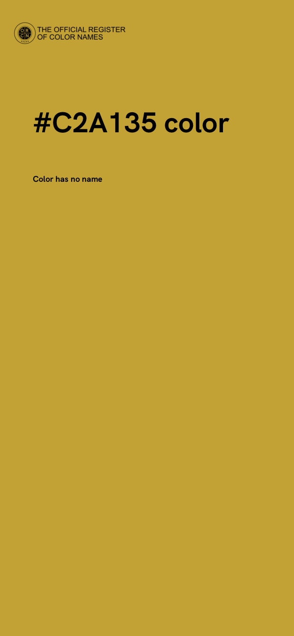 #C2A135 color image