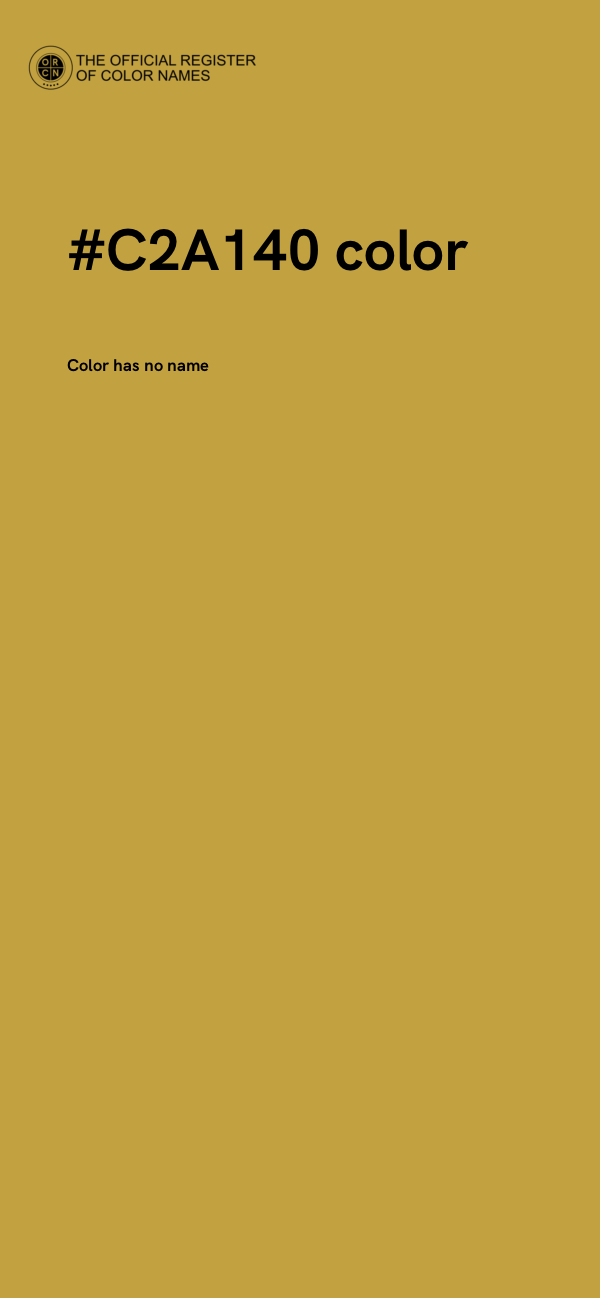 #C2A140 color image