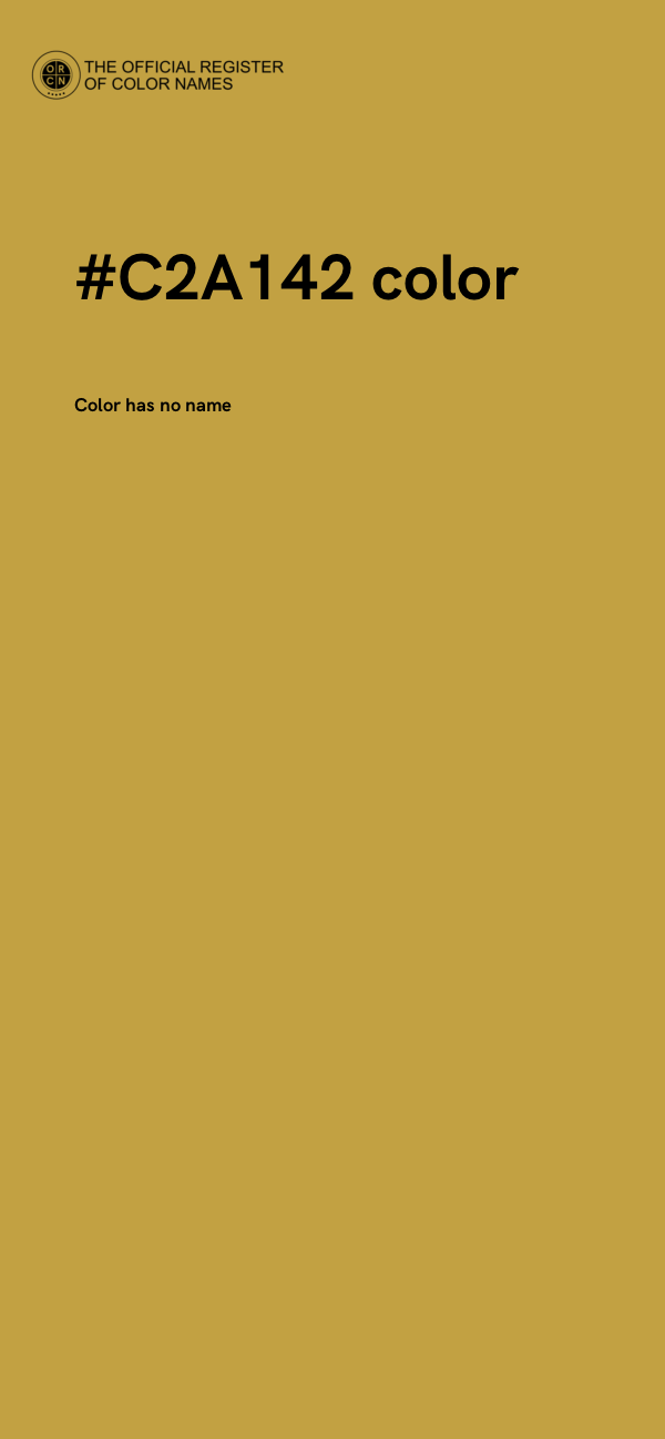 #C2A142 color image