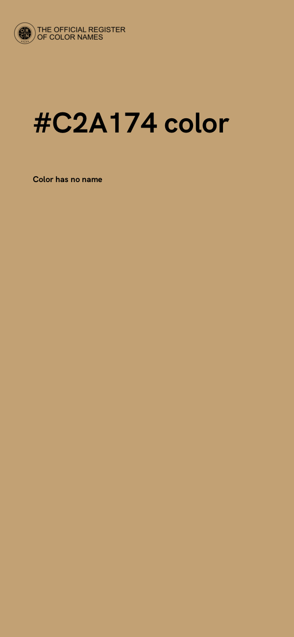 #C2A174 color image