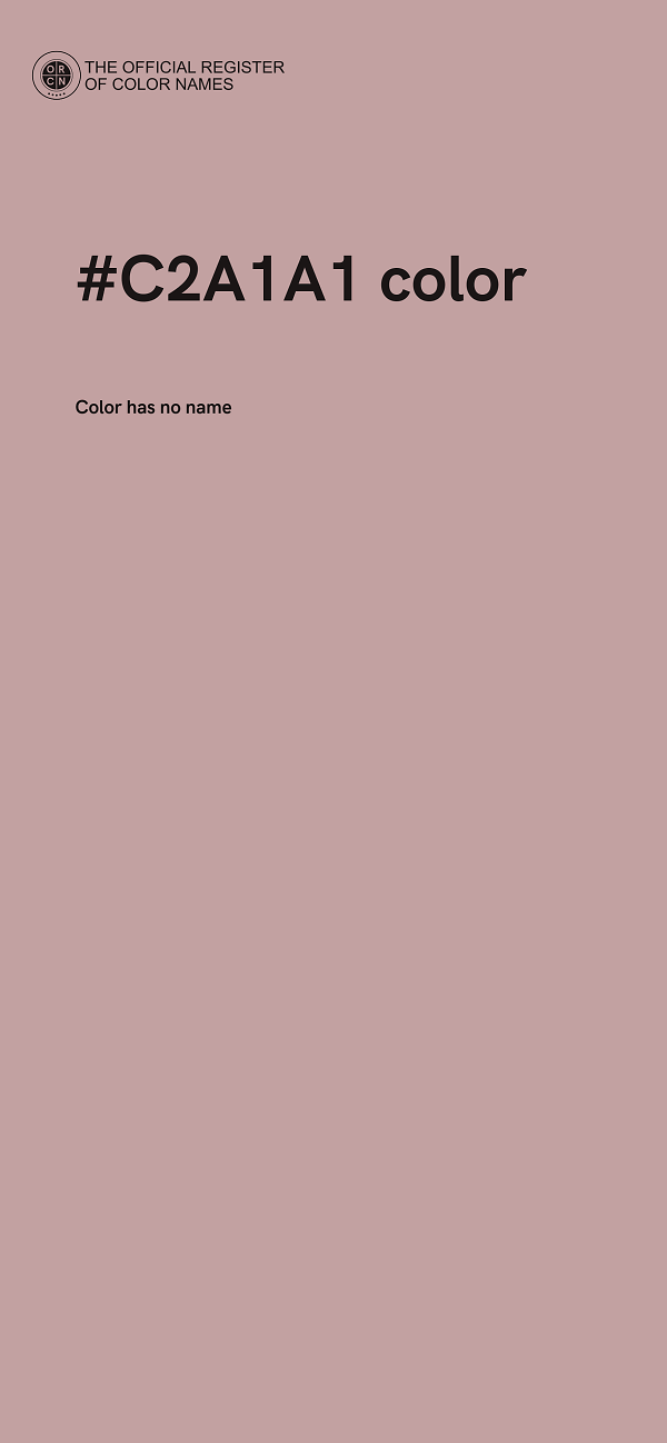 #C2A1A1 color image