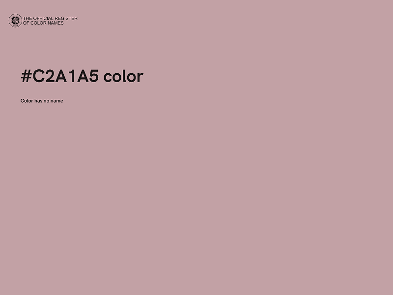 #C2A1A5 color image