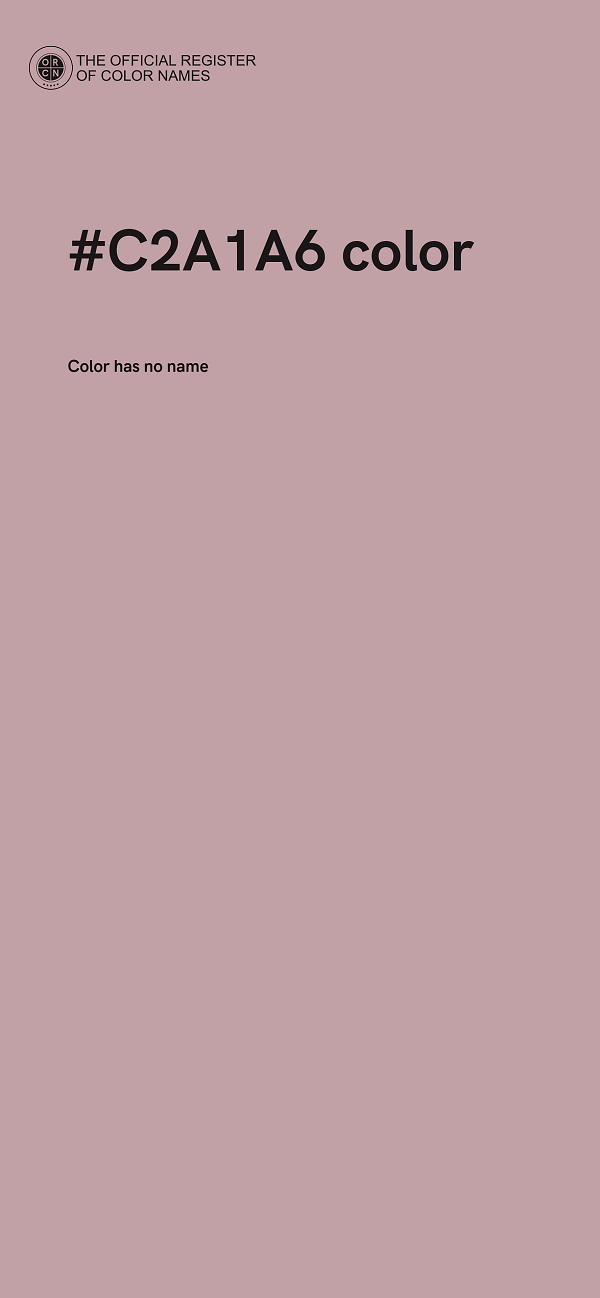 #C2A1A6 color image