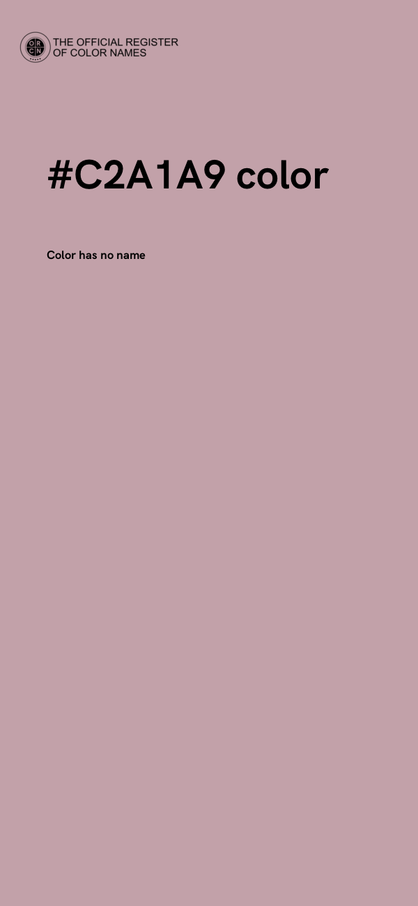 #C2A1A9 color image