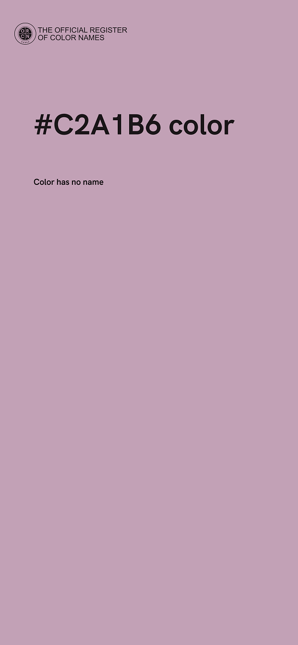 #C2A1B6 color image