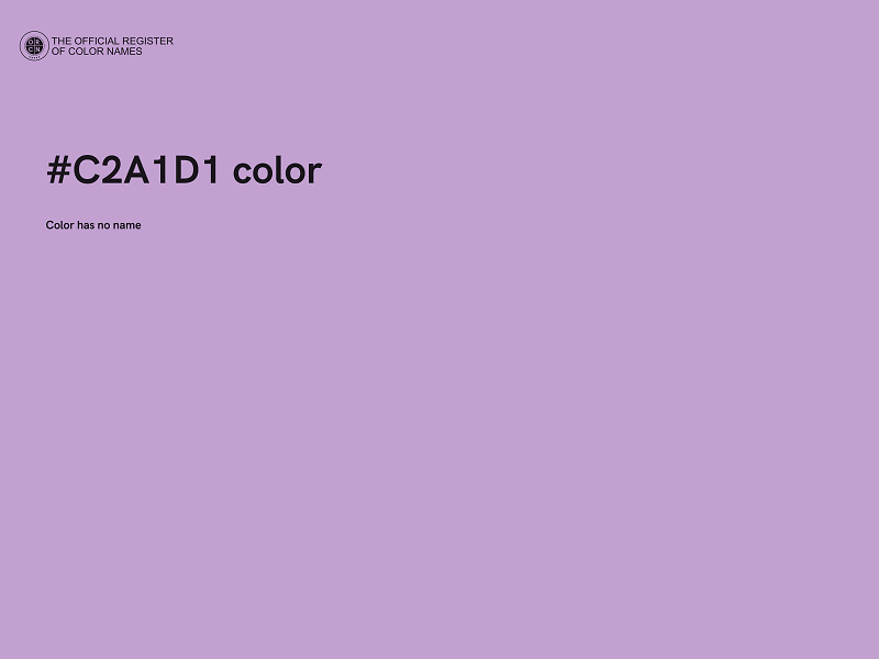 #C2A1D1 color image