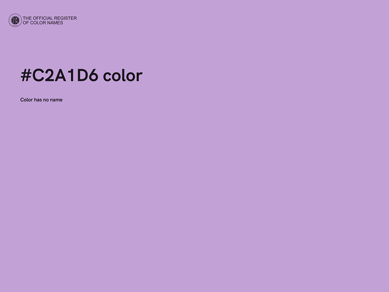 #C2A1D6 color image