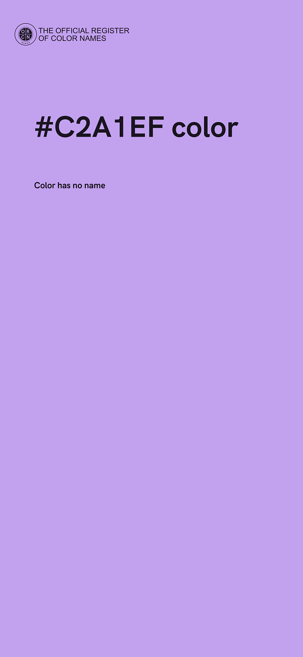 #C2A1EF color image