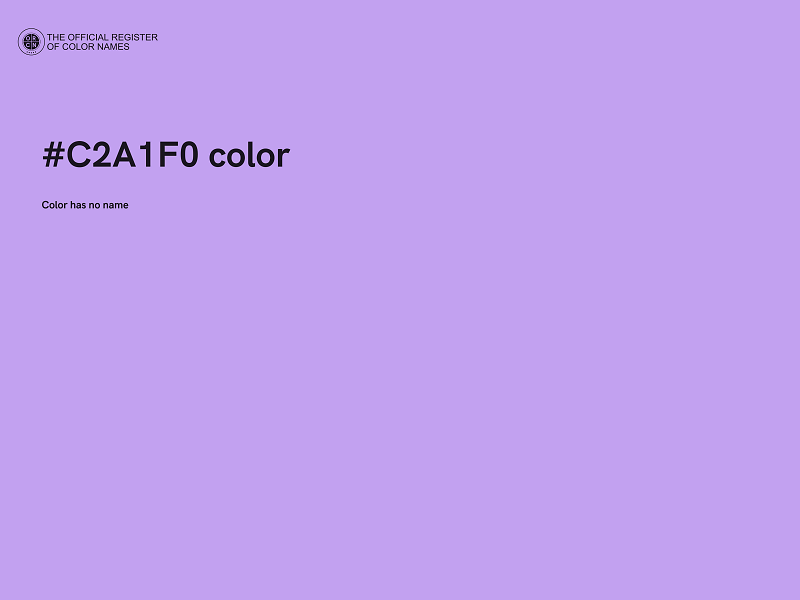 #C2A1F0 color image