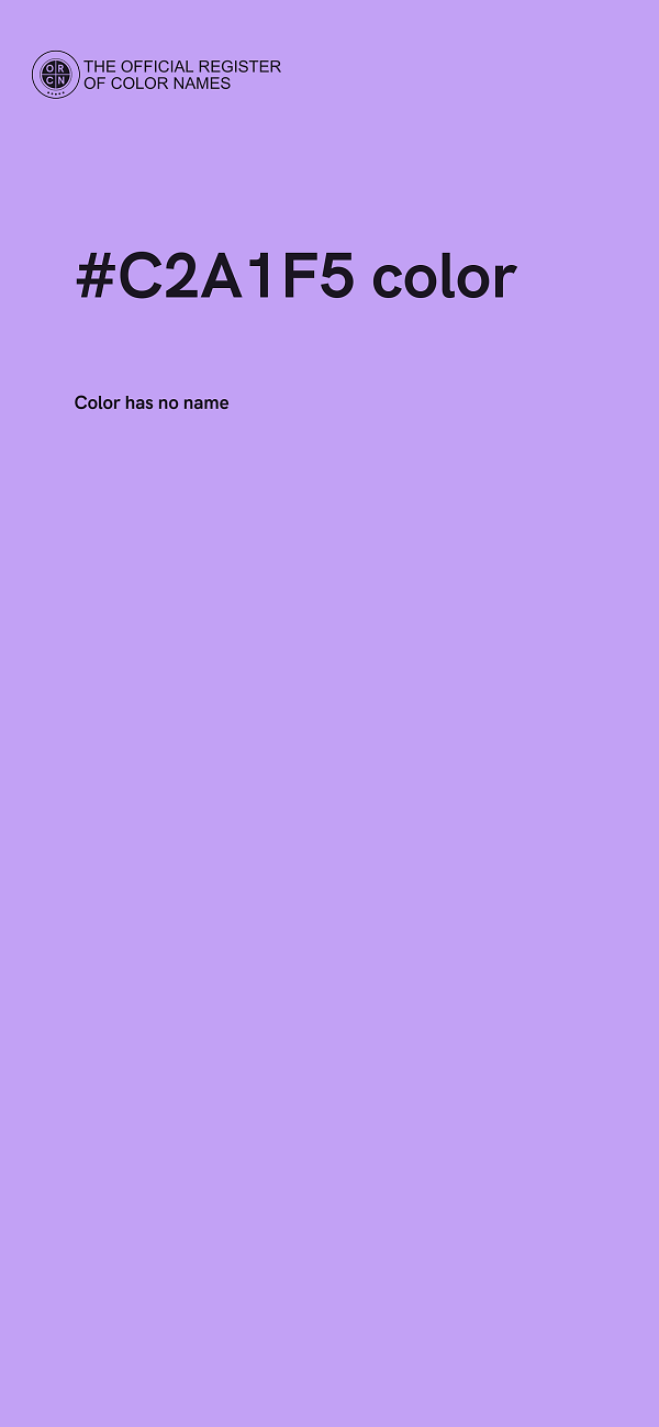 #C2A1F5 color image