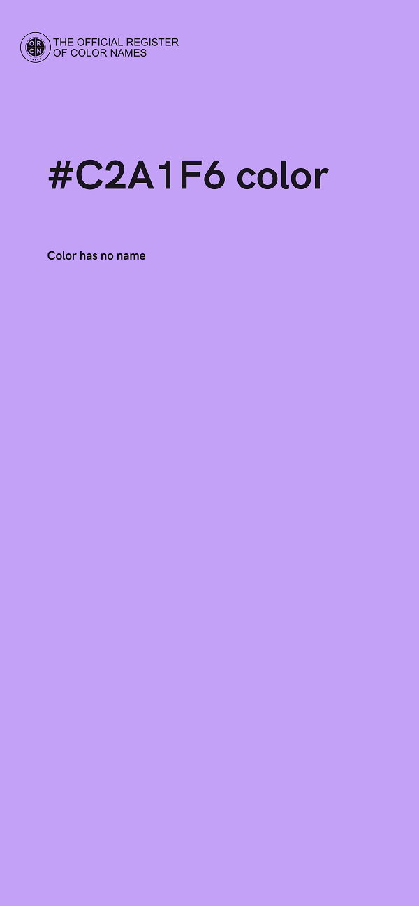 #C2A1F6 color image
