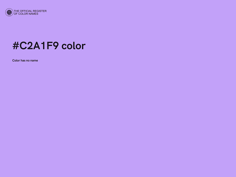 #C2A1F9 color image