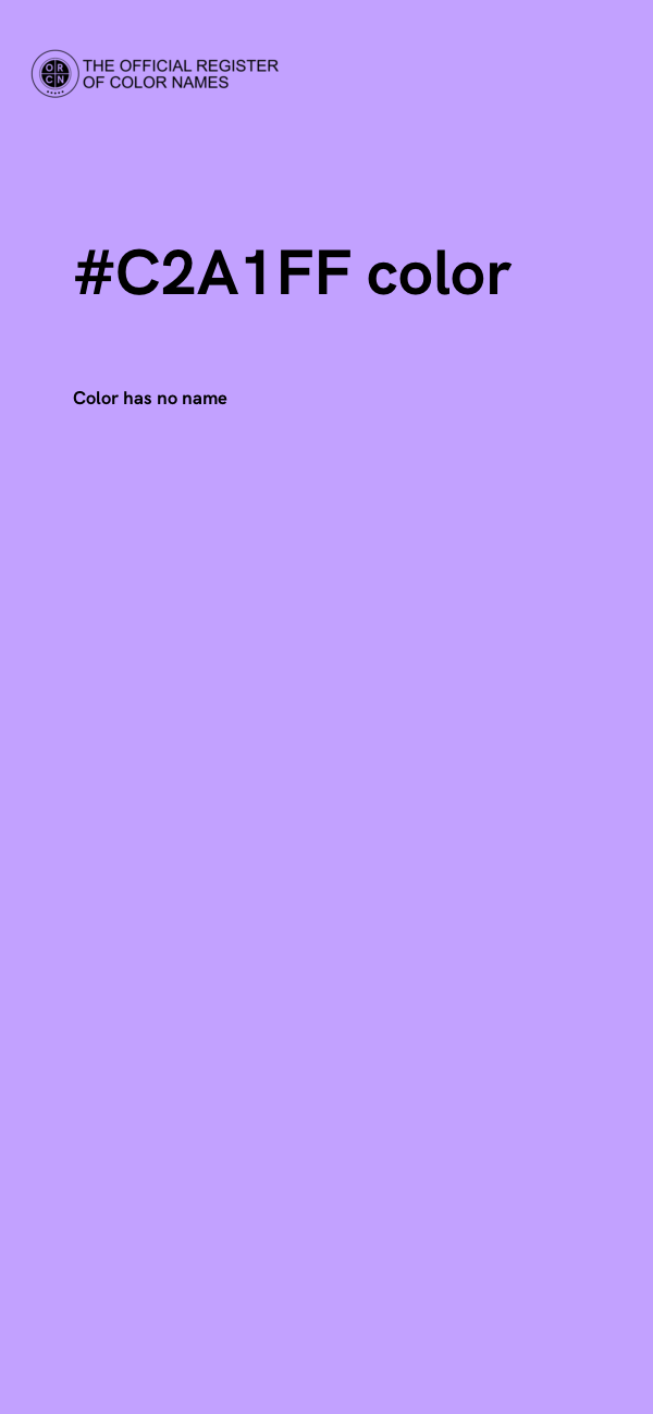 #C2A1FF color image