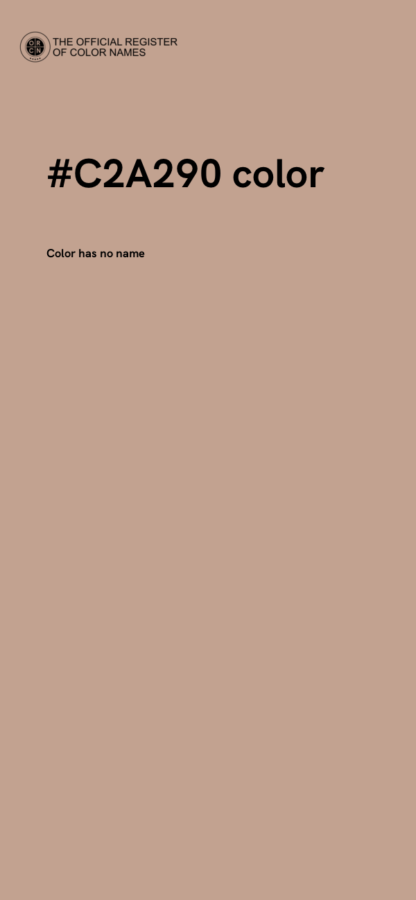 #C2A290 color image