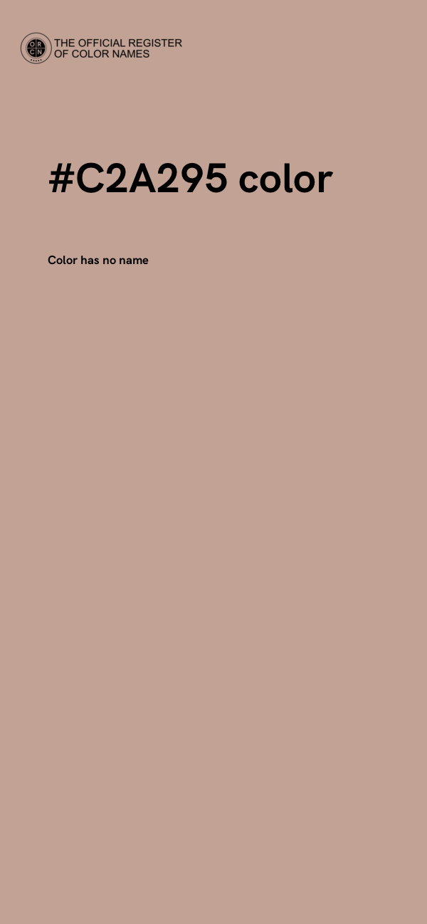#C2A295 color image