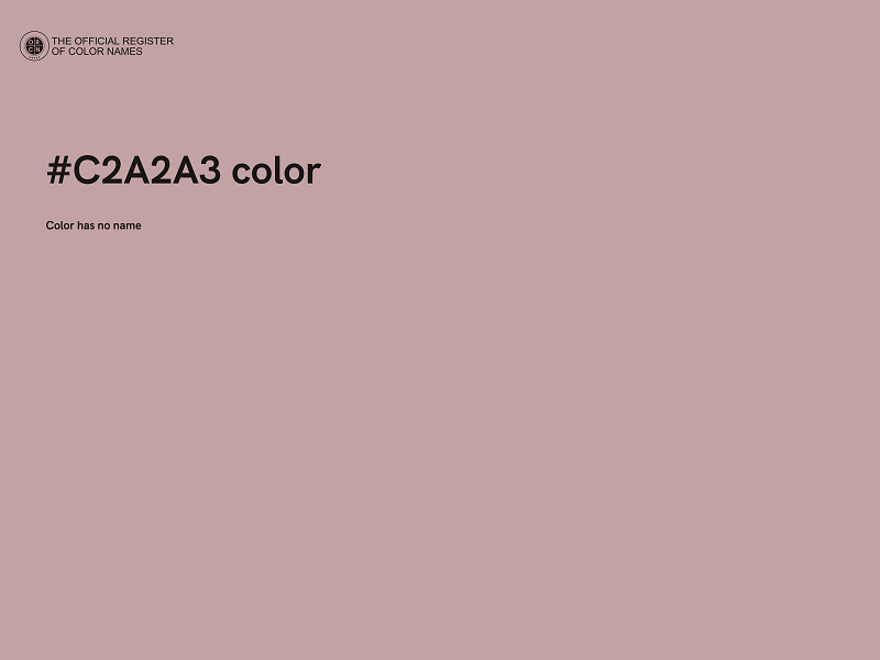 #C2A2A3 color image