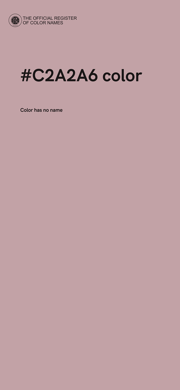 #C2A2A6 color image