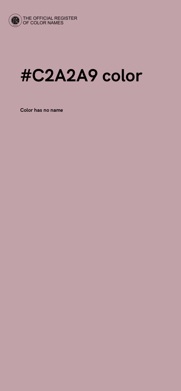 #C2A2A9 color image