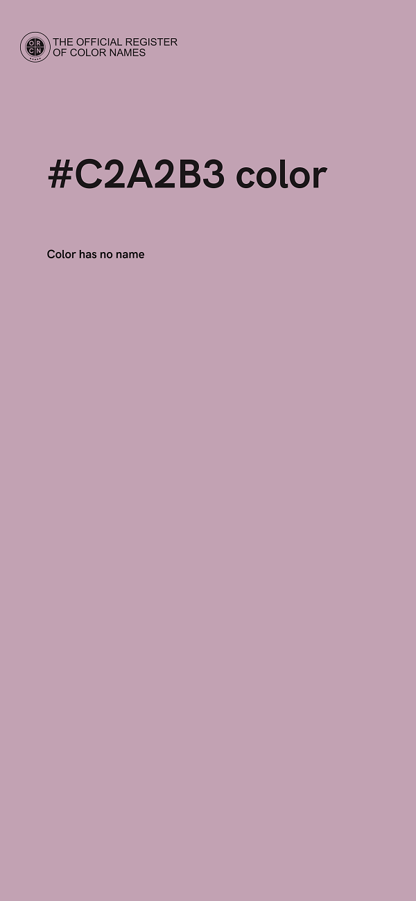 #C2A2B3 color image