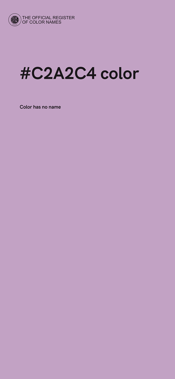 #C2A2C4 color image
